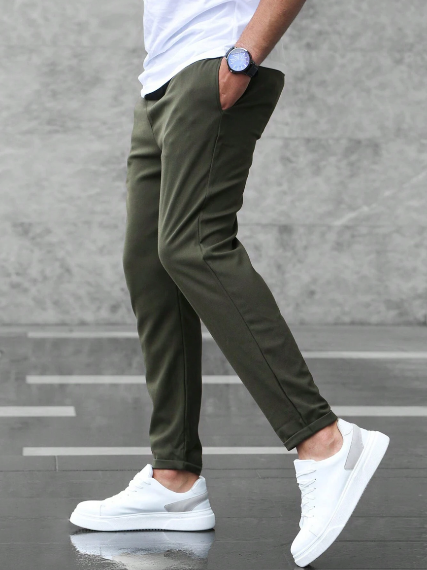 Nathan | Men's Slim-Fit Casual Trousers
