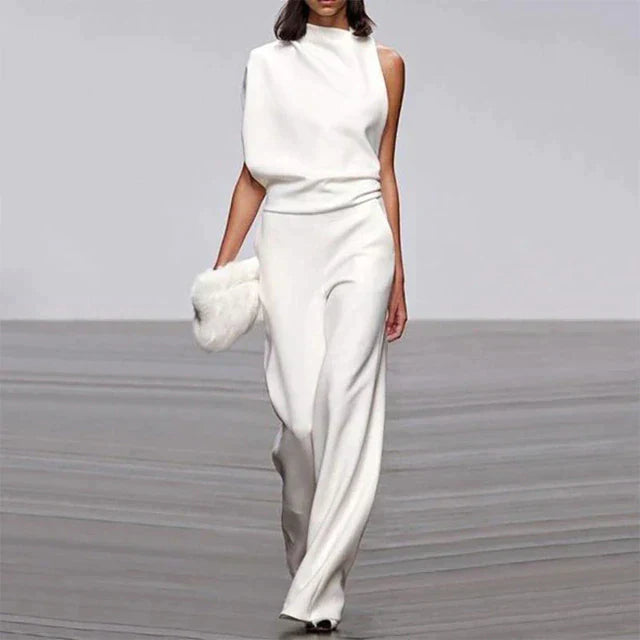 Sophie | Women's One-Shoulder Wide-Leg Jumpsuit