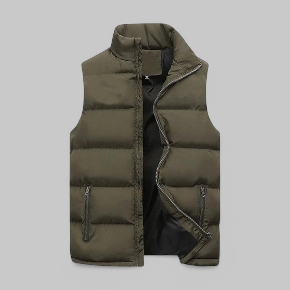 Evan | Men's Padded Zip-Up Utility Vest