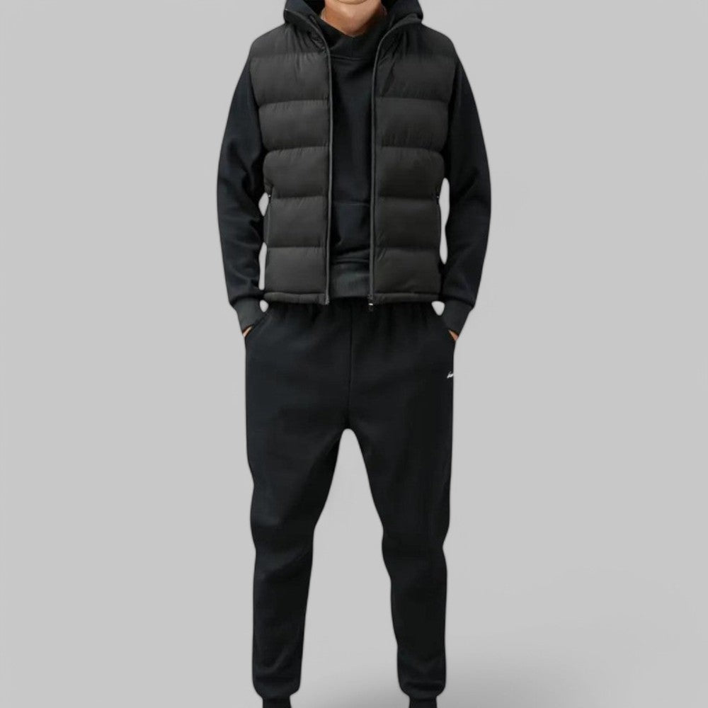 Evan | Men's Padded Zip-Up Utility Vest