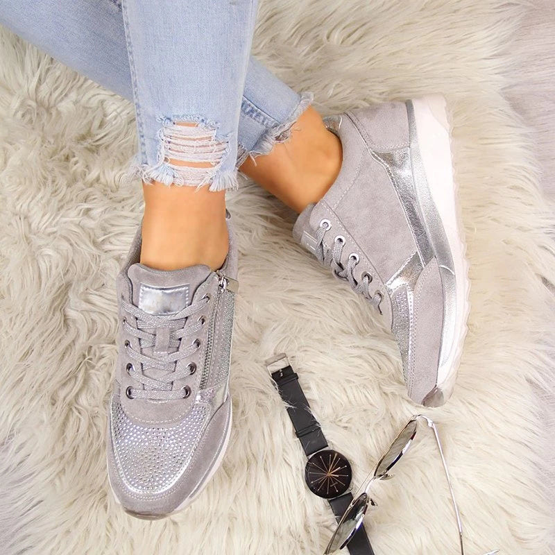 Nora | Women's Platform Lace-Up Sneakers