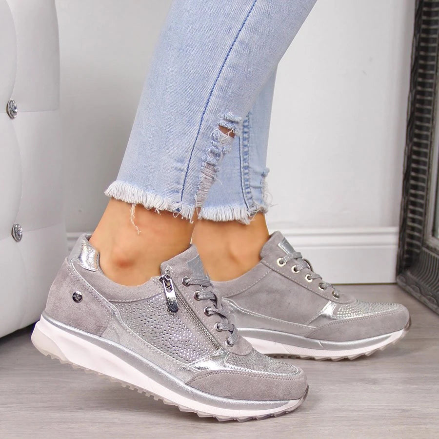 Nora | Women's Platform Lace-Up Sneakers