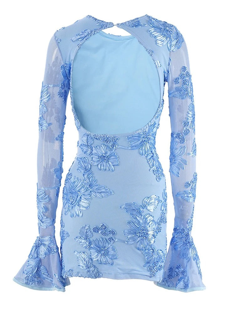 Hannah | Women's Floral Long Sleeve Mini Dress