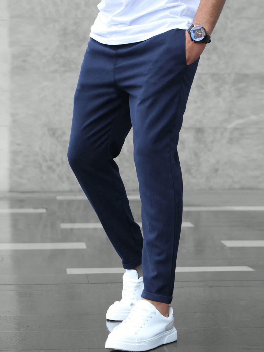 Nathan | Men's Slim-Fit Casual Trousers