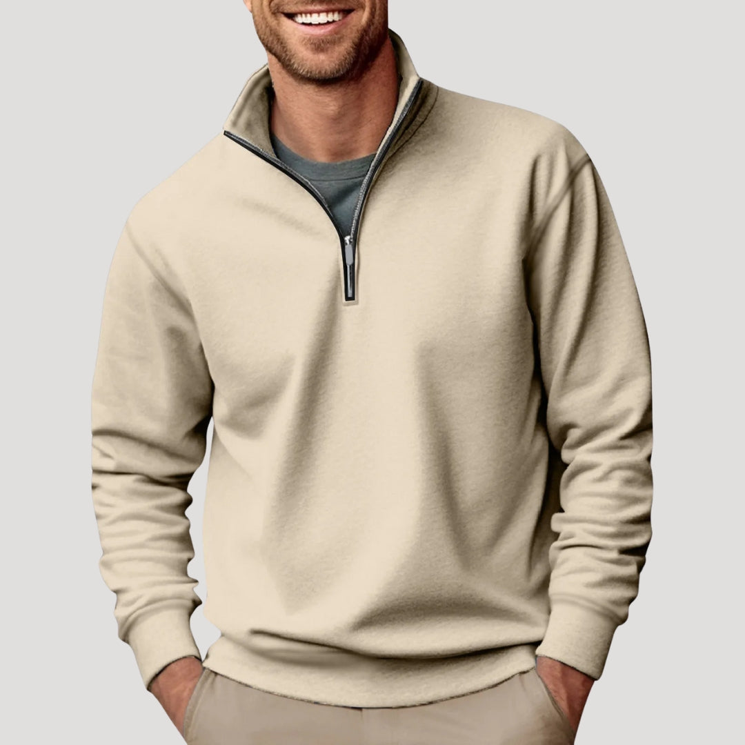 Theo | Men's Quarter-Zip Pullover Sweater