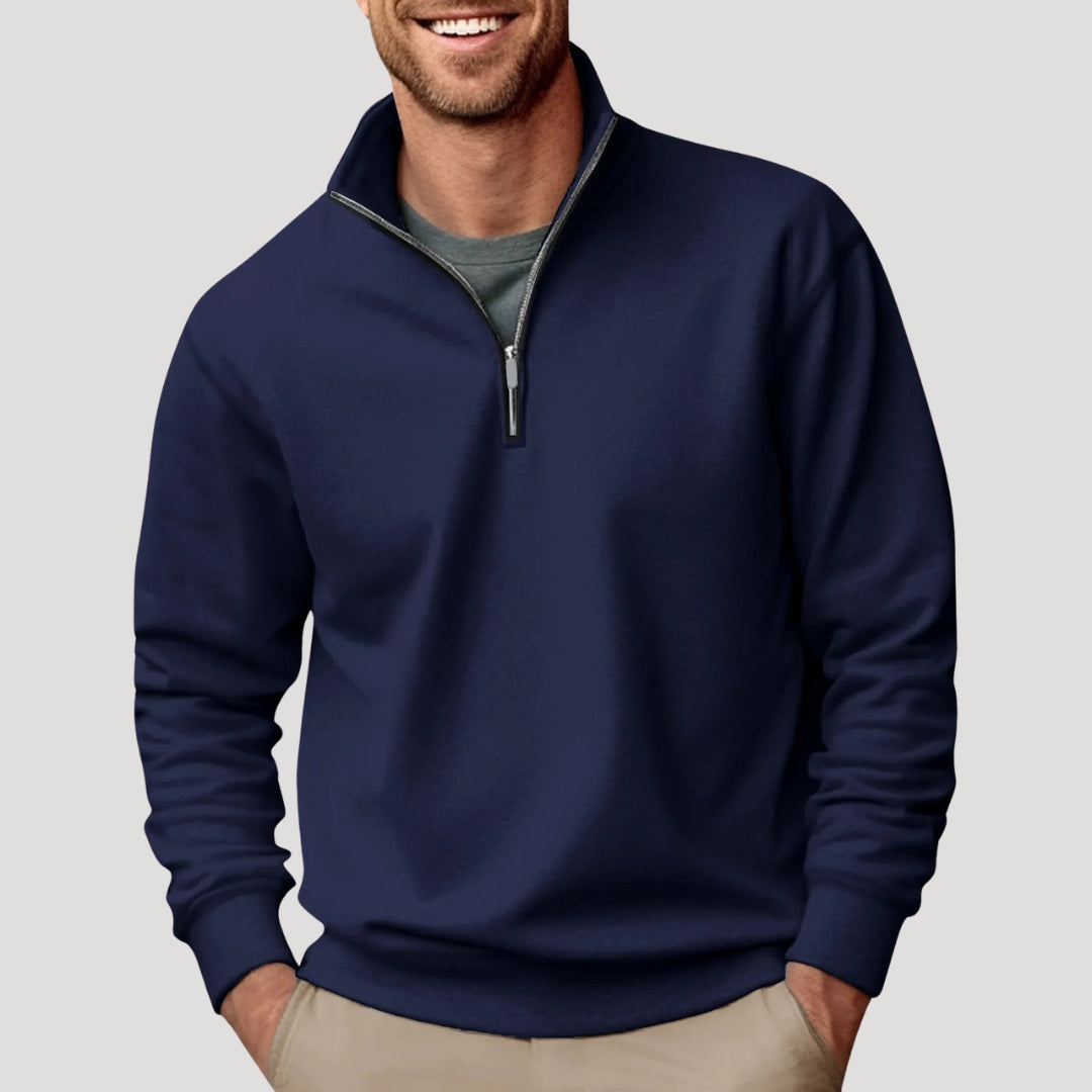 Theo | Men's Quarter-Zip Pullover Sweater