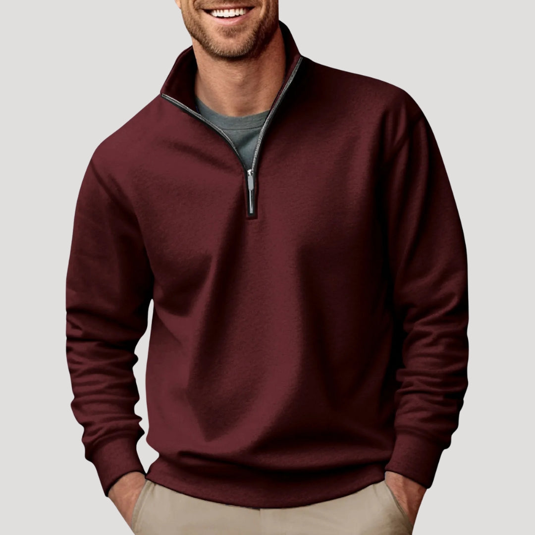 Theo | Men's Quarter-Zip Pullover Sweater