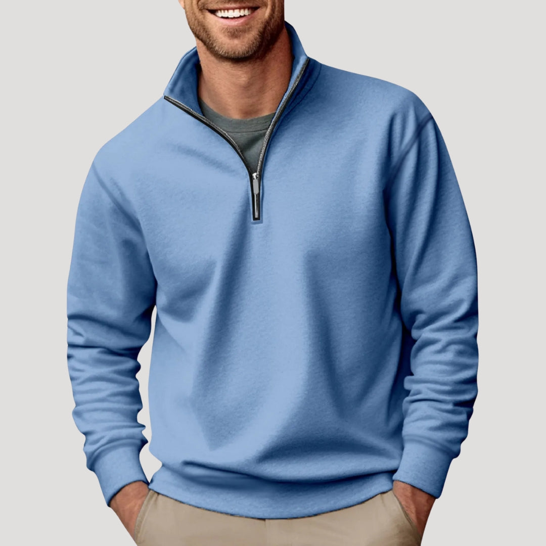 Theo | Men's Quarter-Zip Pullover Sweater