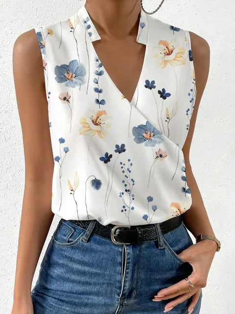Nina | Women's V-Neck Sleeveless Summer Top