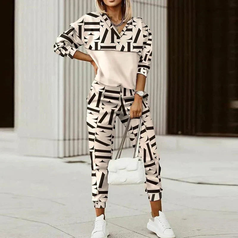 Zoe | Women's Patterned Tracksuit Set