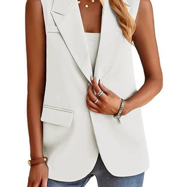 Bianca | Women's Structured Sleeveless Blazer Vest