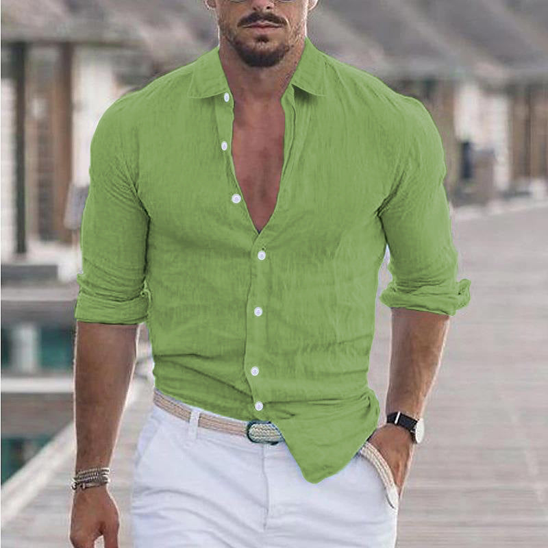 Noah | Men's Linen Button-Down Shirt