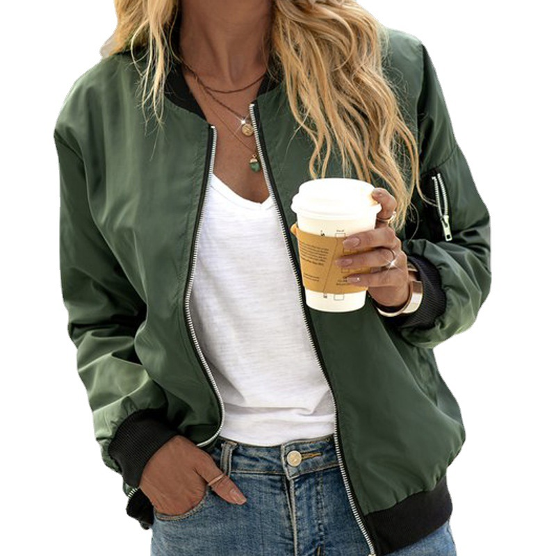 Sophie | Women's Zip-Up Bomber Jacket
