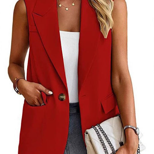 Bianca | Women's Structured Sleeveless Blazer Vest