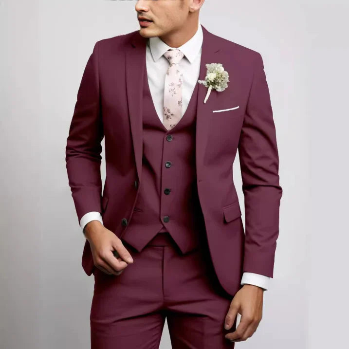 Adrian | Men's Three-Piece Slim-Fit Suit