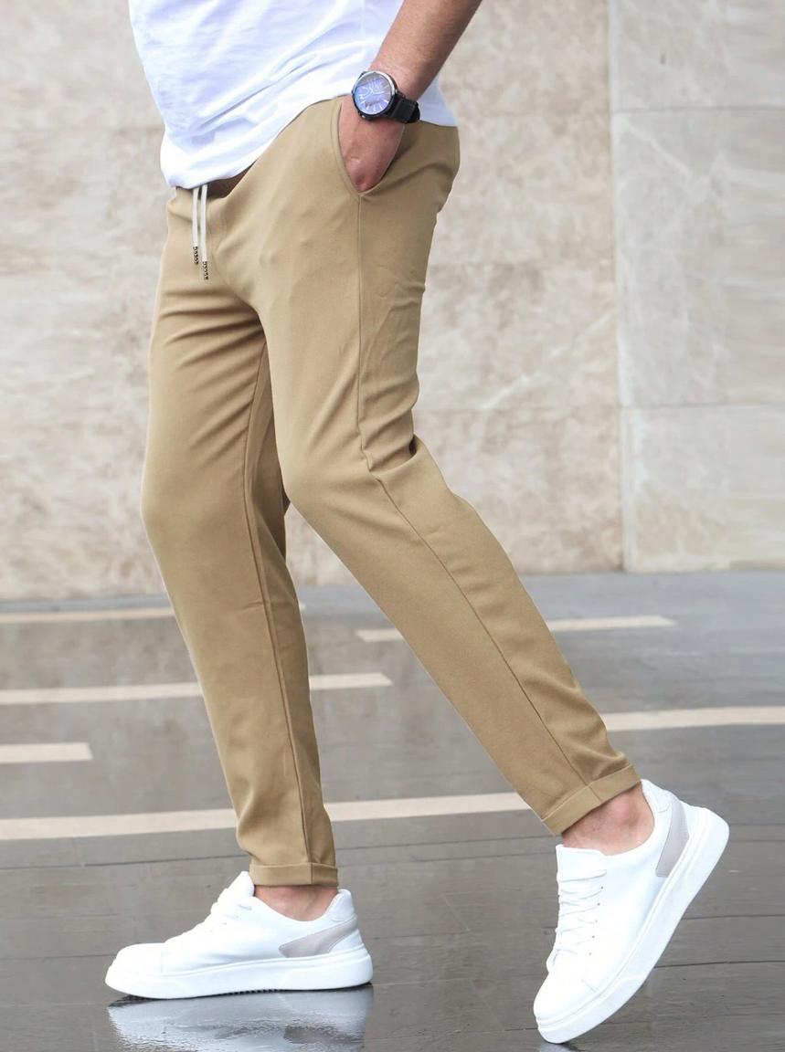 Nathan | Men's Slim-Fit Casual Trousers
