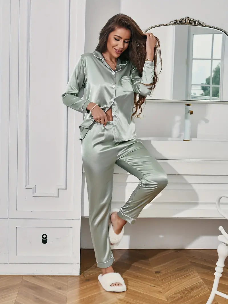 Liana | Women's Satin Pajama Set