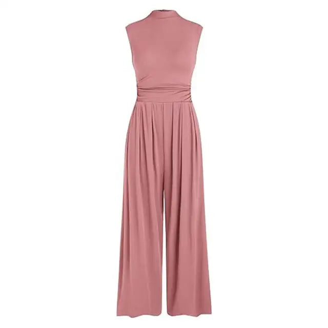 Olivia | Women's Sleeveless Wide Leg Formal Jumpsuit
