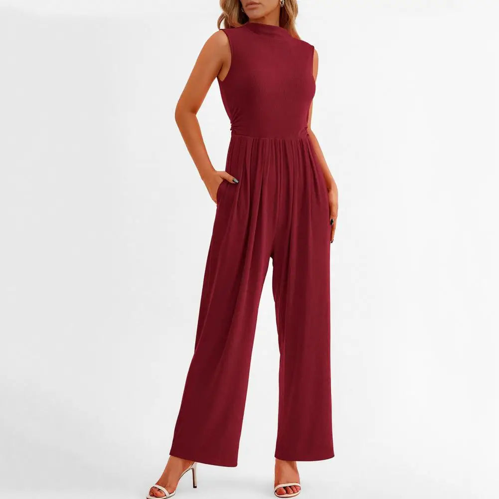 Olivia | Women's Sleeveless Wide Leg Formal Jumpsuit