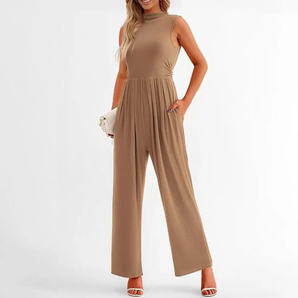 Olivia | Women's Sleeveless Wide Leg Formal Jumpsuit