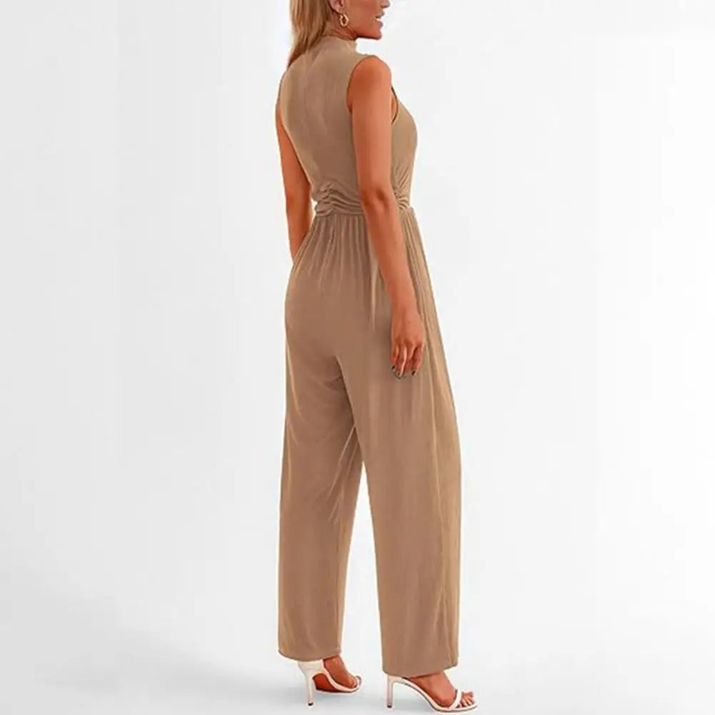 Olivia | Women's Sleeveless Wide Leg Formal Jumpsuit
