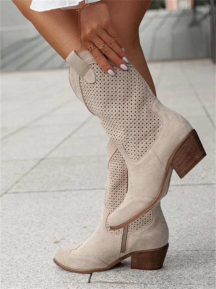 Sadie | Women's Low Heel Classic Cowboy Boots