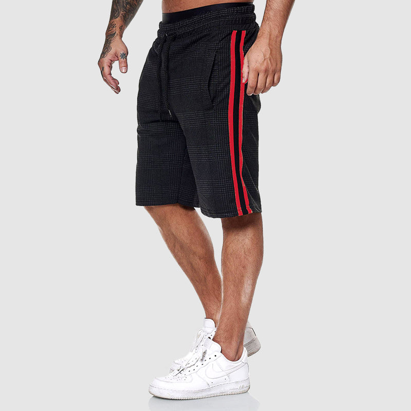 Caleb | Men's Plaid Athletic Shorts