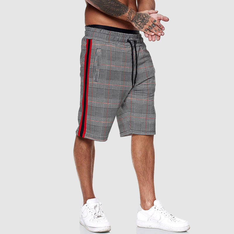 Caleb | Men's Plaid Athletic Shorts