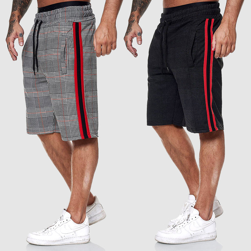 Caleb | Men's Plaid Athletic Shorts