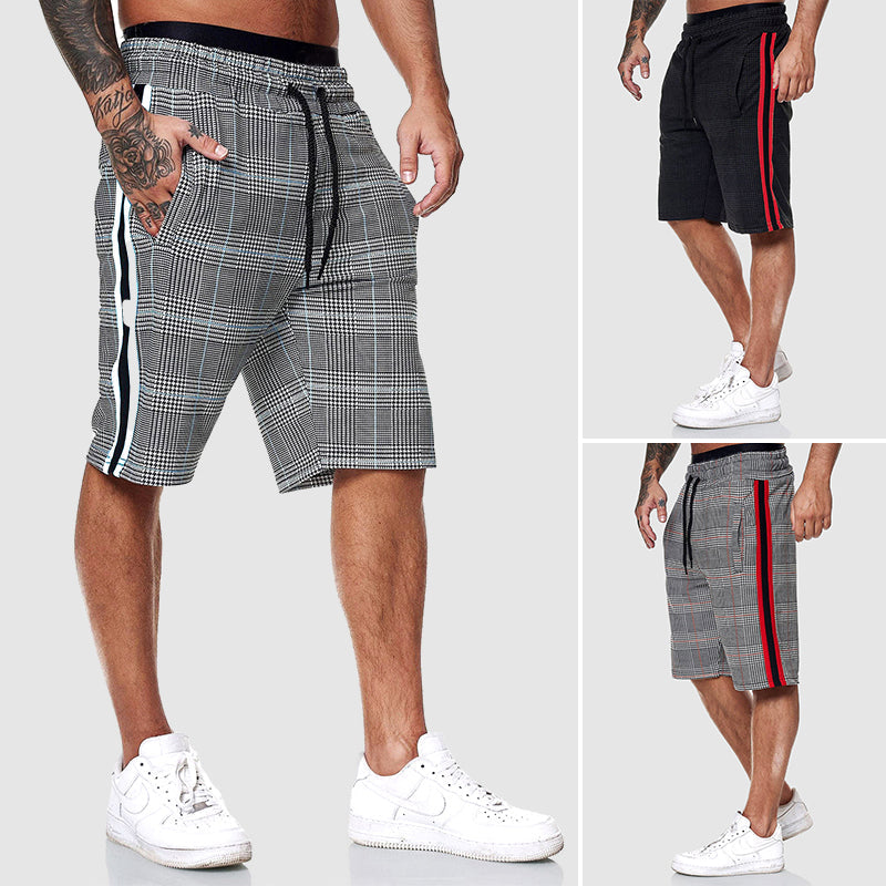 Caleb | Men's Plaid Athletic Shorts