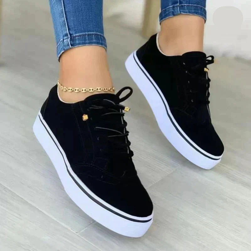 Nora | Women's Platform Lace-Up Sneakers