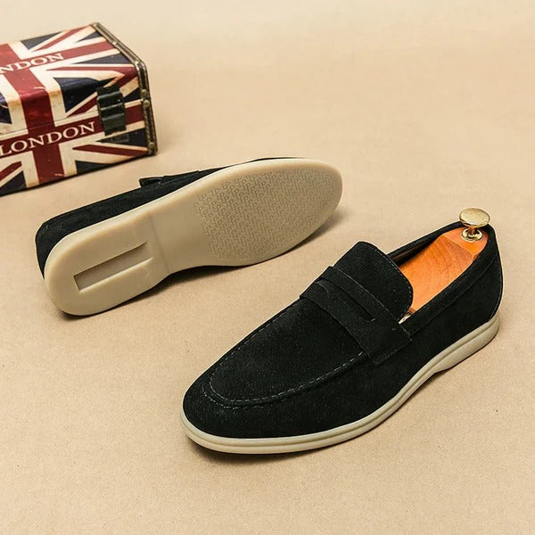 Marcus | Men's Solid Formal Slip On Loafers