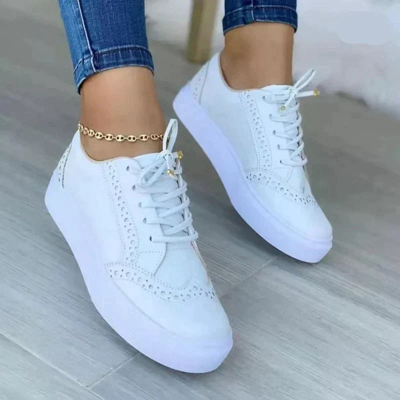 Nora | Women's Platform Lace-Up Sneakers