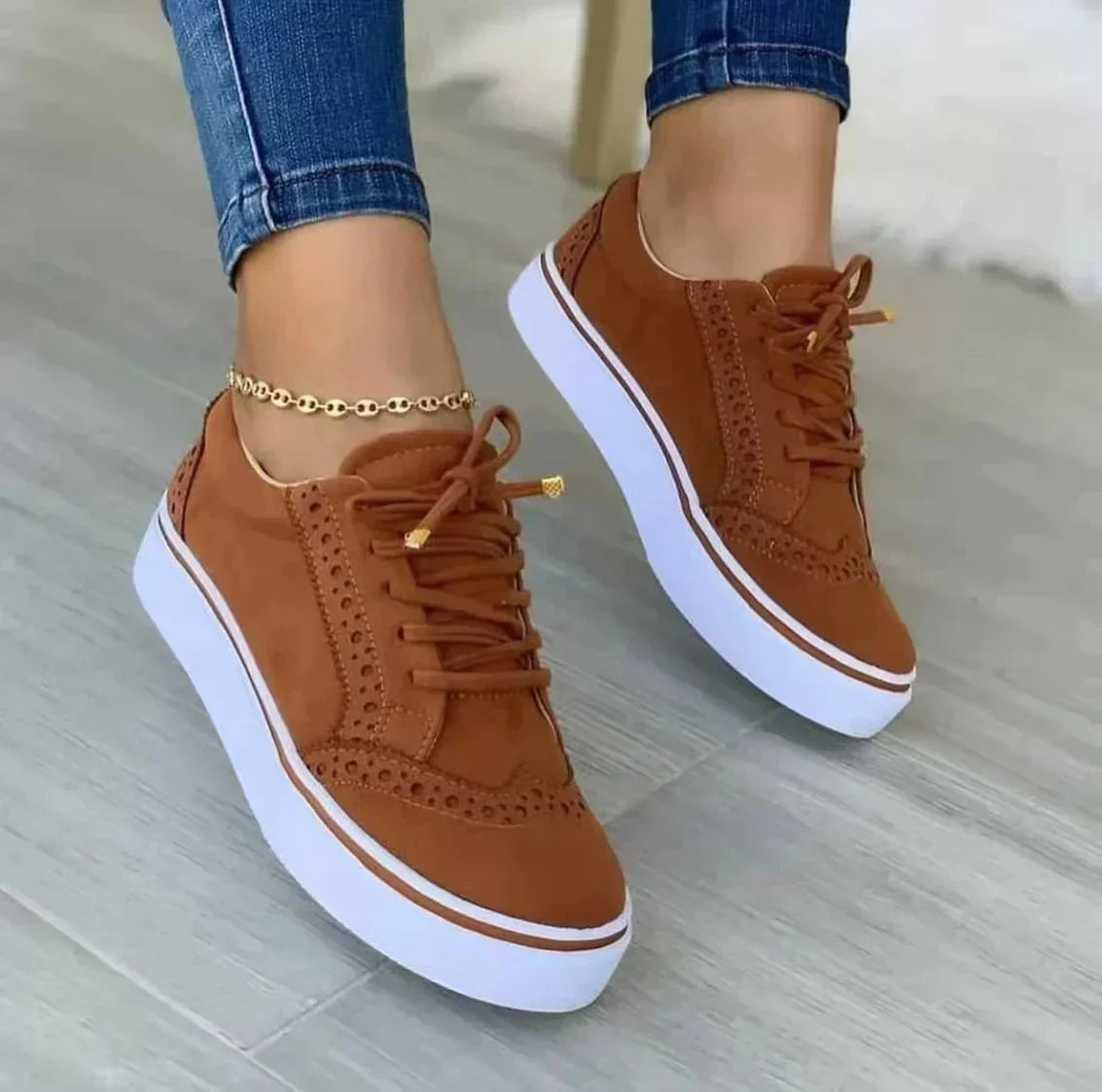 Nora | Women's Platform Lace-Up Sneakers