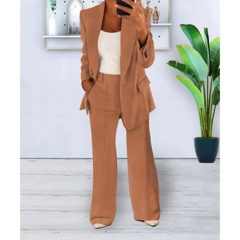 Amelia | Women's Tailored Wide-Leg Pant Suit