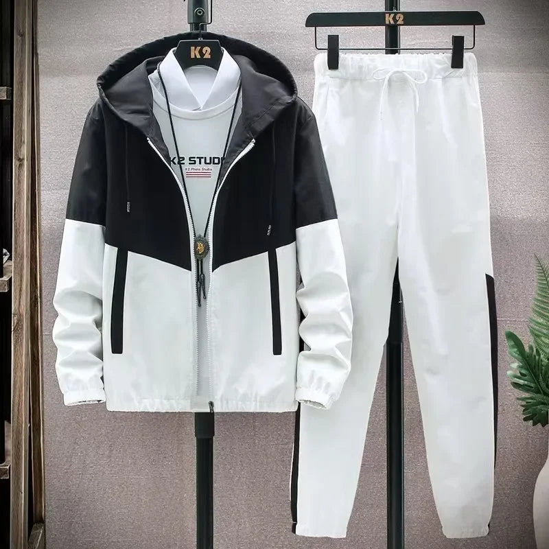 Logan | Men's Zip-Up Hooded Tracksuit Set