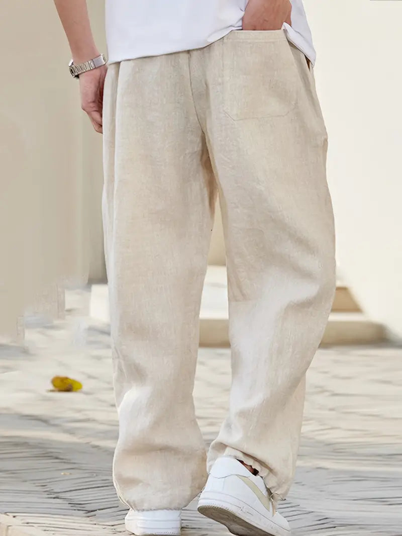 Ethan | Men's Drawstring Linen Pants