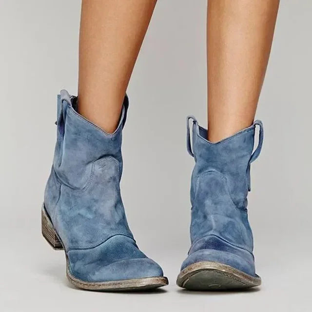 Clara | Women's Vintage Western Style Ankle Boots