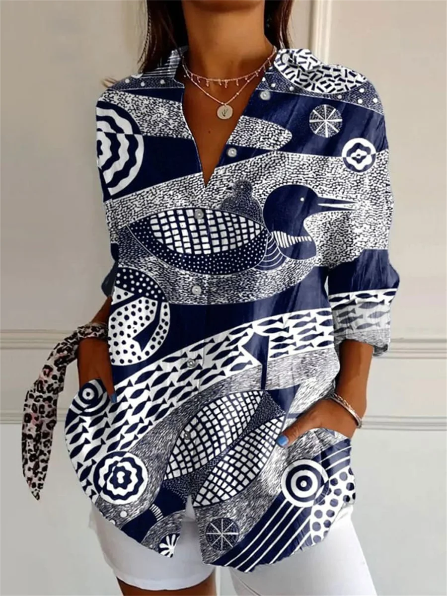Liora | Women's Colorful Abstract Print Shirt