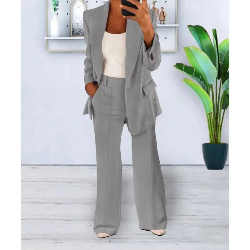 Amelia | Women's Tailored Wide-Leg Pant Suit