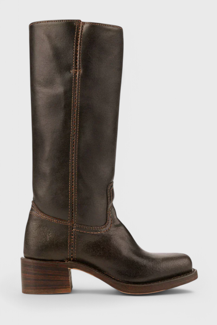Harper | Women's Mid-Calf Block Heel Leather Boots