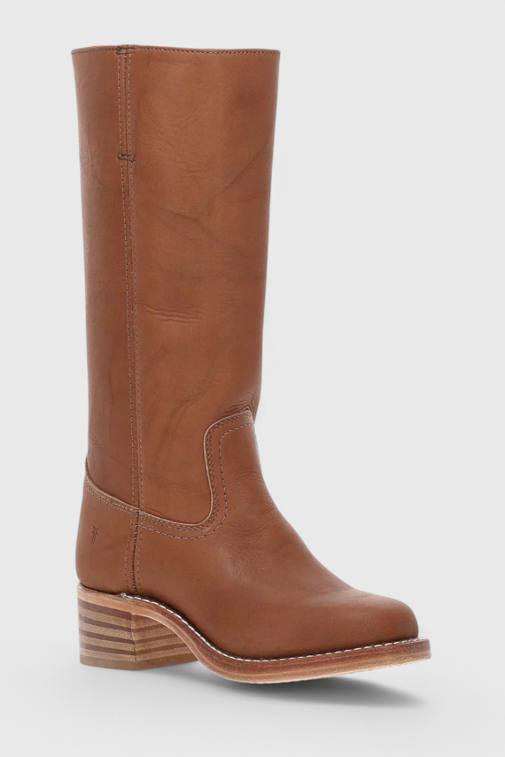 Harper | Women's Mid-Calf Block Heel Leather Boots