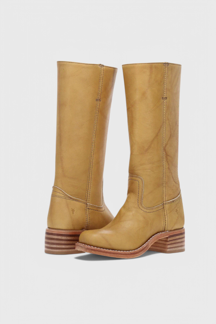 Harper | Women's Mid-Calf Block Heel Leather Boots