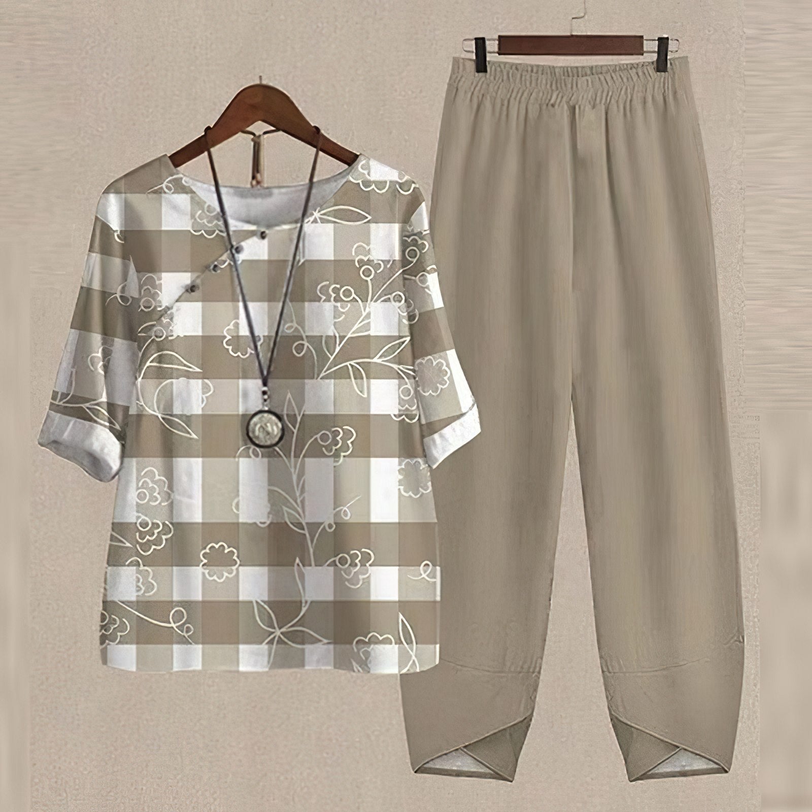 Sienna | Women's Button-Down Top And Palazzo Pant Set