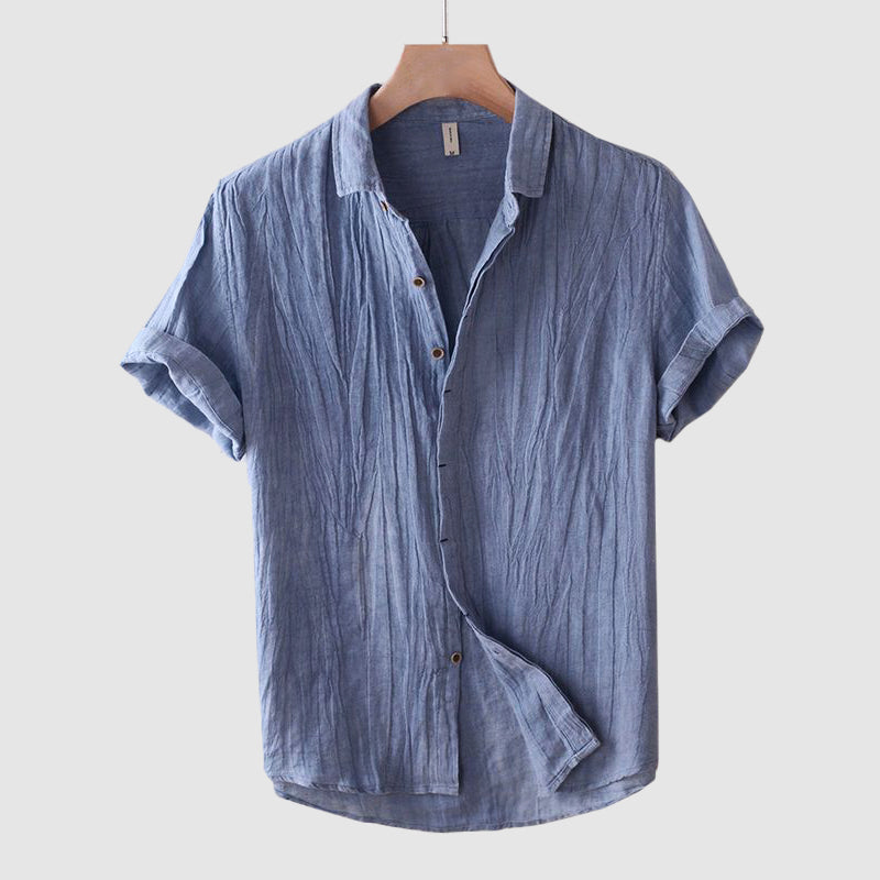 Julian | Men's Wrinkled Linen Shirt