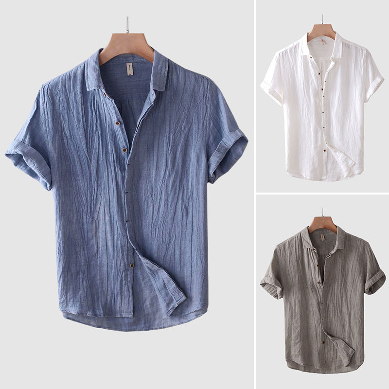 Julian | Men's Wrinkled Linen Shirt