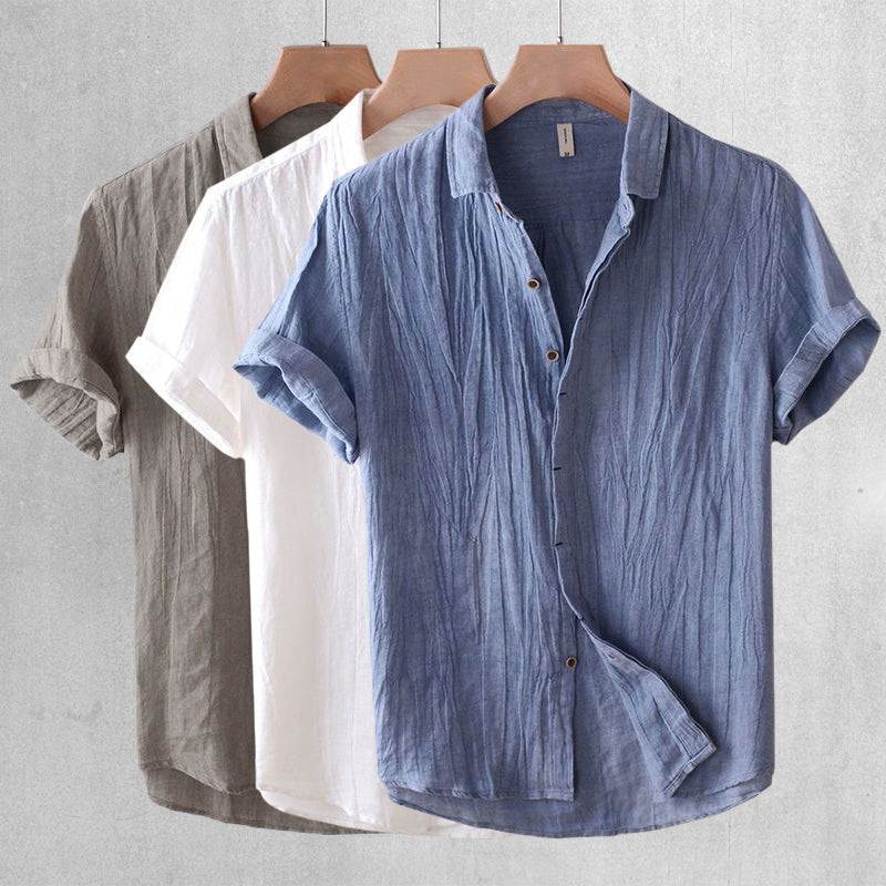 Julian | Men's Wrinkled Linen Shirt
