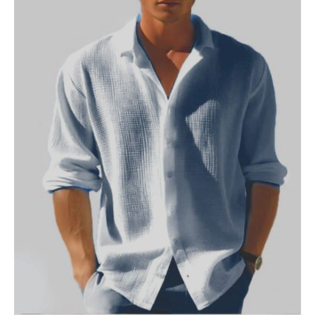 Noah | Men's Relaxed Lapel Collar Button Shirt