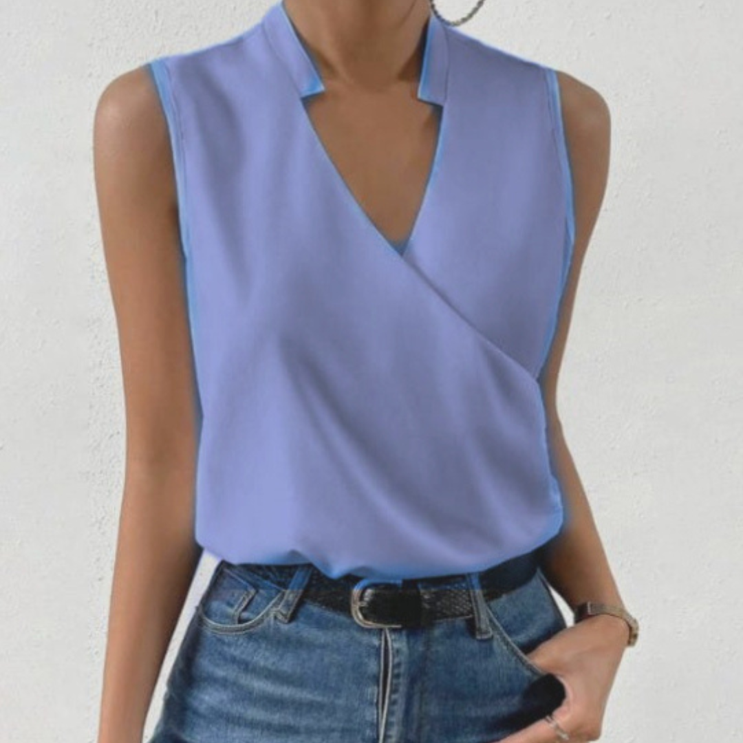 Nina | Women's V-Neck Sleeveless Summer Top