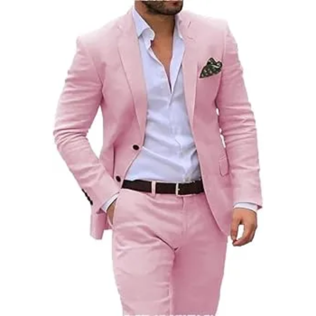 Sebastian | Men's Tailored Linen Two Piece Suit